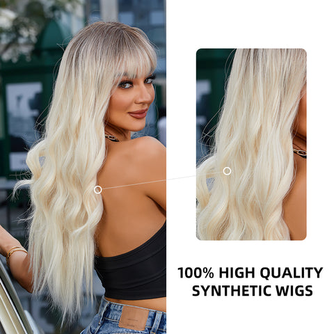 【Ellie 35】BUY 3 wigs pay 2 wigs 26 inches Wavy long  Fashion Wig LC8008