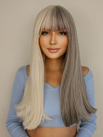 【WAVES】Haircube  Hair Bangs  Synthetic Wig 24 inches lc6010-1