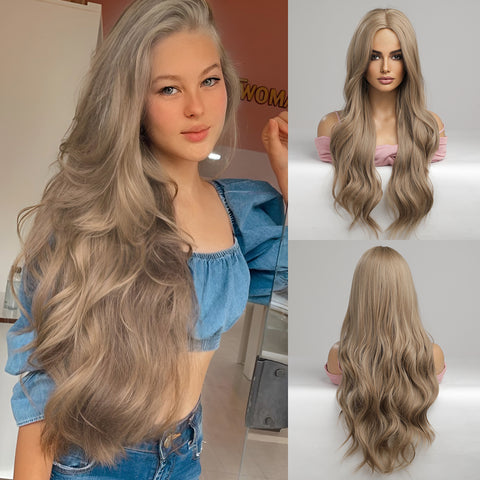 【Cici 29】🔥BUY 3 WIG PAY 2 WIG🔥Natural Wave  Long  Fashion Wig LC041-1