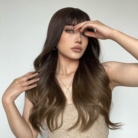 【YW11】 inches Natural Wavy Long Fashion Wig LC226-3