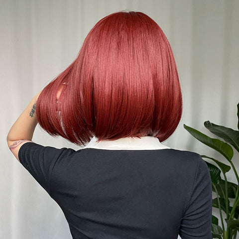 M18 red nature and soft Bob Wigs for Women WL1086-1